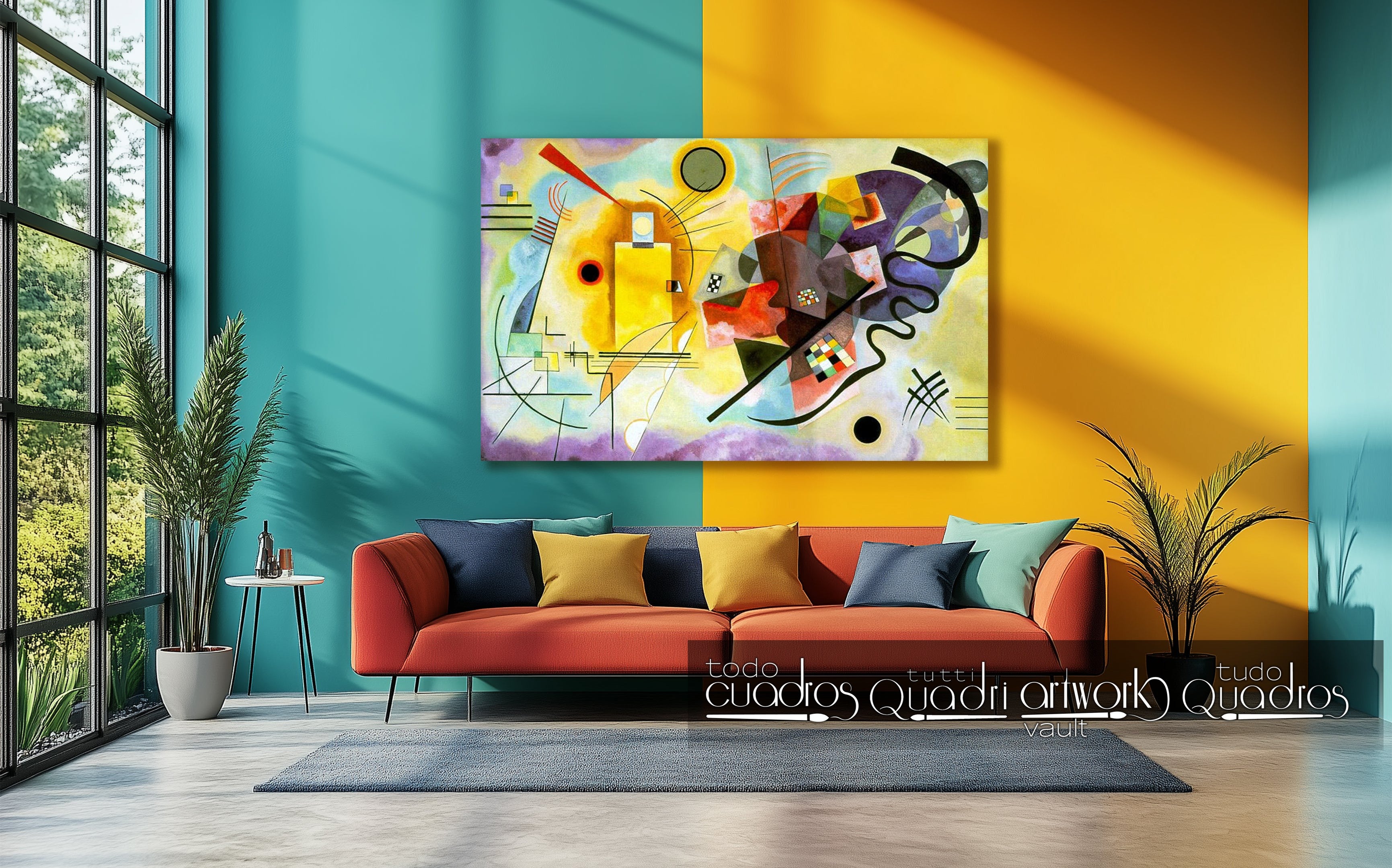 Amarillo, rojo y azul, Kandinsky